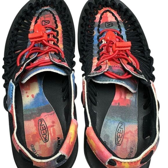 KEEN UNEEK x Garcia Sandals 2 Cord 1024315 New York at Night Women’s size 8.5 - Picture 5 of 9